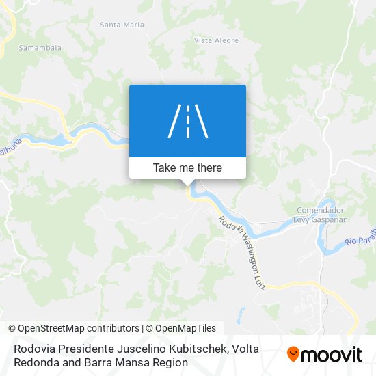 Rodovia Presidente Juscelino Kubitschek map
