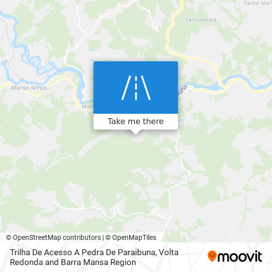 Trilha De Acesso A Pedra De Paraibuna map