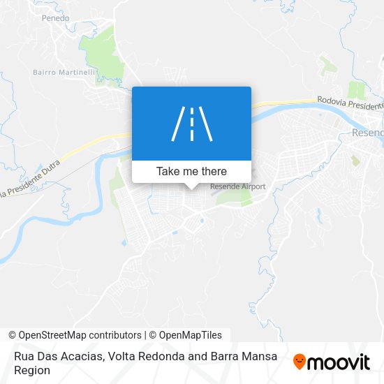 Rua Das Acacias map