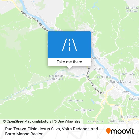 Rua Tereza Elisia Jesus Silva map