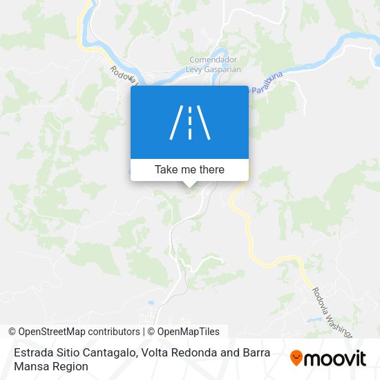 Estrada Sitio Cantagalo map