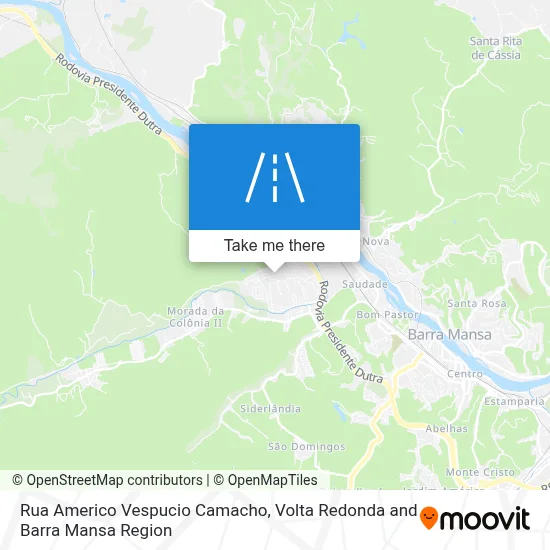 Rua Americo Vespucio Camacho map
