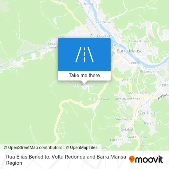 Rua Elias Benedito map