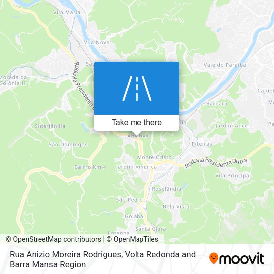Rua Anizio Moreira Rodrigues map