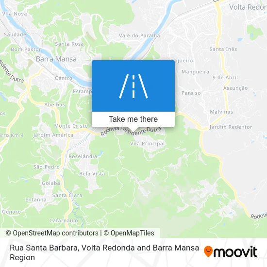 Rua Santa Barbara map