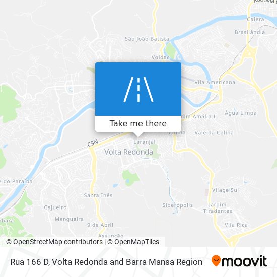 Mapa Rua 166 D