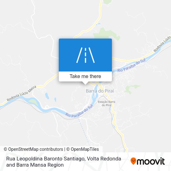 Rua Leopoldina Baronto Santiago map