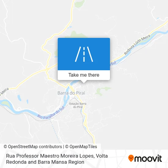 Rua Professor Maestro Moreira Lopes map