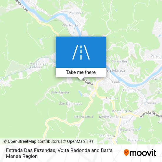 Estrada Das Fazendas map