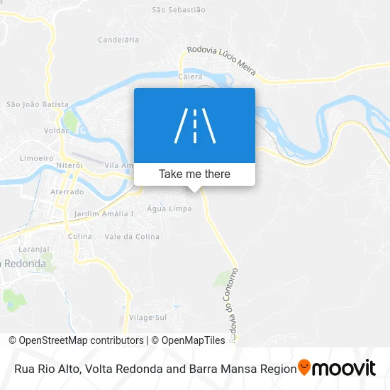 Rua Rio Alto map