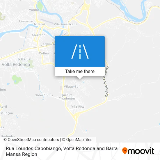 Rua Lourdes Capobiango map