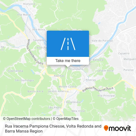 Rua Iracema Pampiona Chiesse map