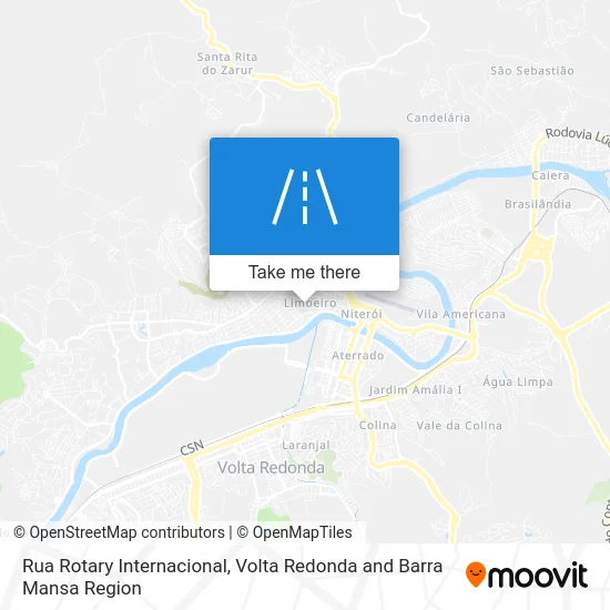 Rua Rotary Internacional map
