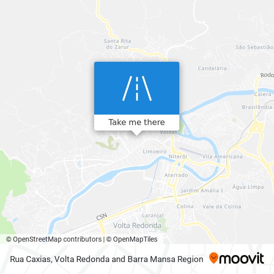 Mapa Rua Caxias