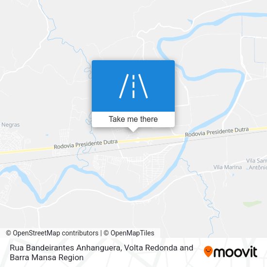 Rua Bandeirantes Anhanguera map