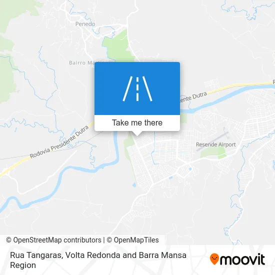 Rua Tangaras map