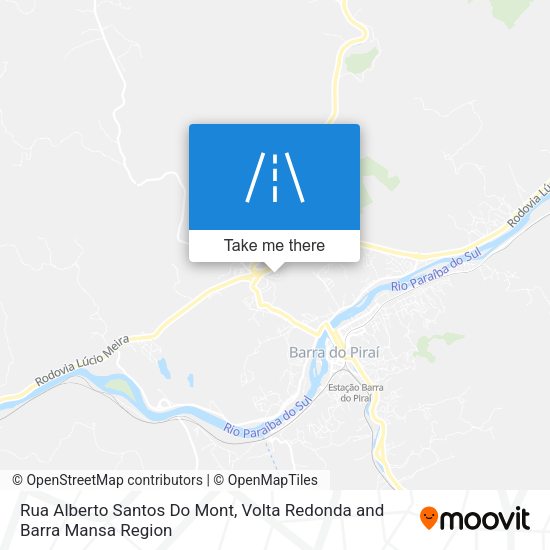 Rua Alberto Santos Do Mont map