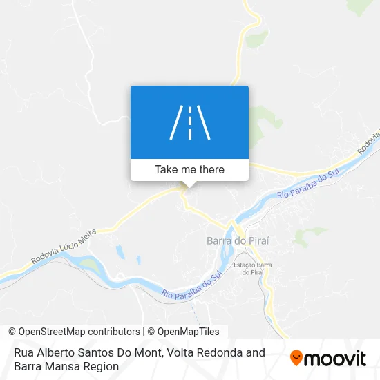 Rua Alberto Santos Do Mont map
