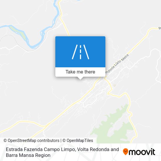 Estrada Fazenda Campo Limpo map