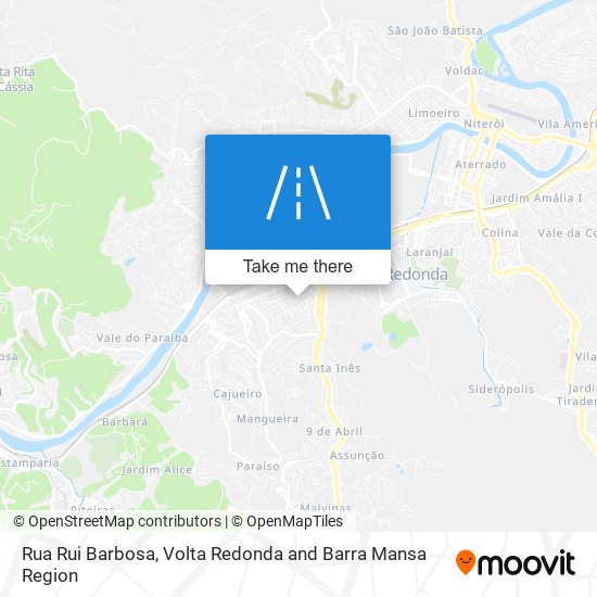 Mapa Rua Rui Barbosa