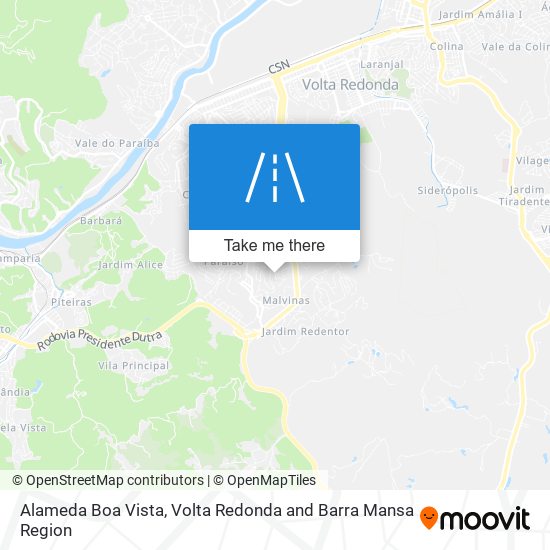 Mapa Alameda Boa Vista