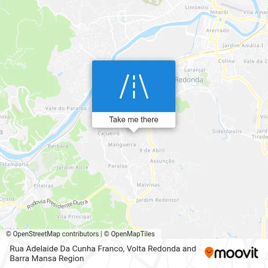 Rua Adelaide Da Cunha Franco map
