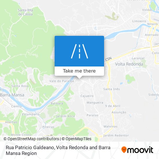 Mapa Rua Patricio Galdeano