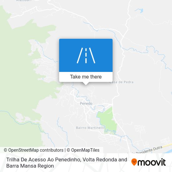 Trilha De Acesso Ao Penedinho map