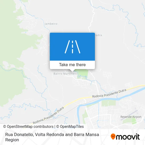 Rua Donatello map