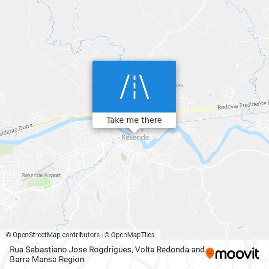 Mapa Rua Sebastiano Jose Rogdrigues