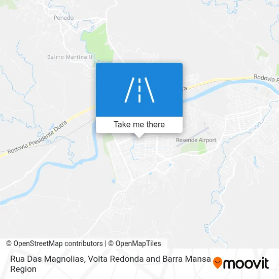 Rua Das Magnolias map