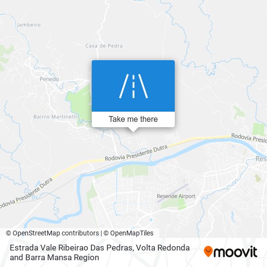 Estrada Vale Ribeirao Das Pedras map