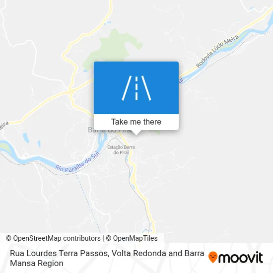 Rua Lourdes Terra Passos map