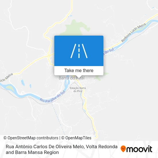 Rua Antônio Carlos De Oliveira Melo map