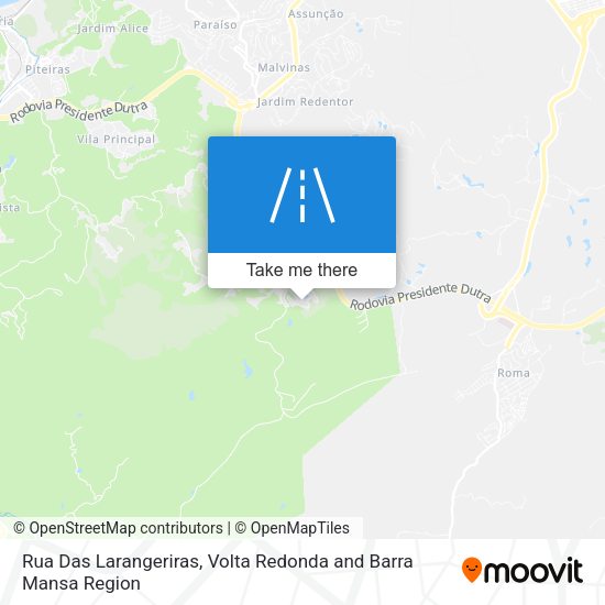 Rua Das Larangeriras map