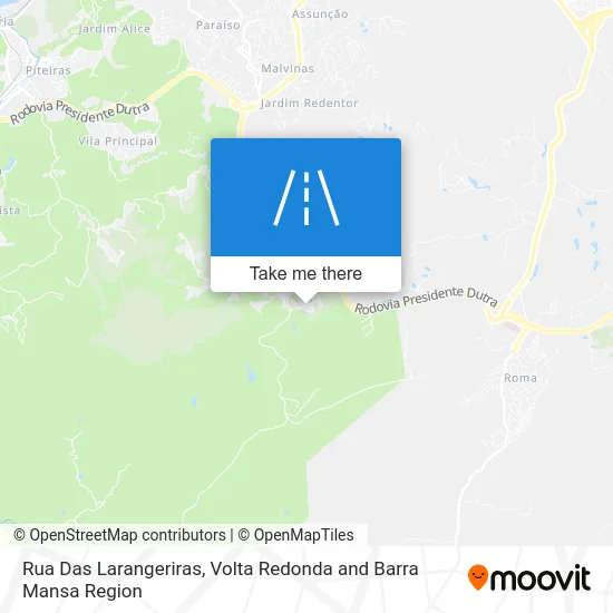 Rua Das Larangeriras map
