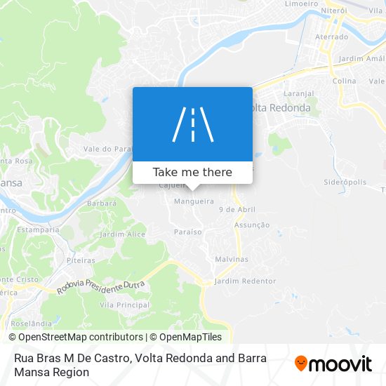 Mapa Rua Bras M De Castro