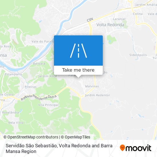 Servidão São Sebastião map