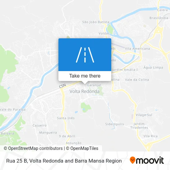 Rua 25 B map