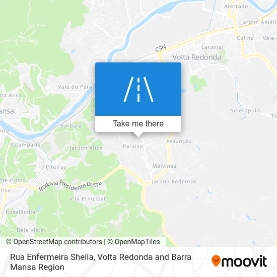 Rua Enfermeira Sheila map