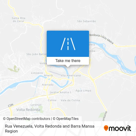 Rua Venezuela map