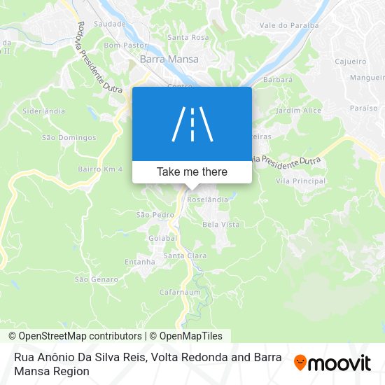 Rua Anônio Da Silva Reis map