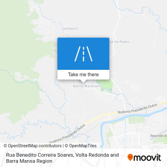 Rua Benedito Correira Soares map