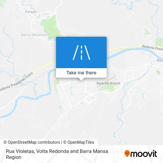 Rua Violetas map