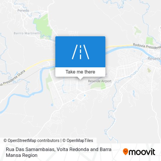 Rua Das Samambaias map