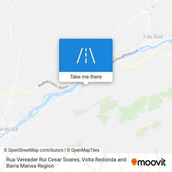 Rua Vereader Rui Cesar Soares map
