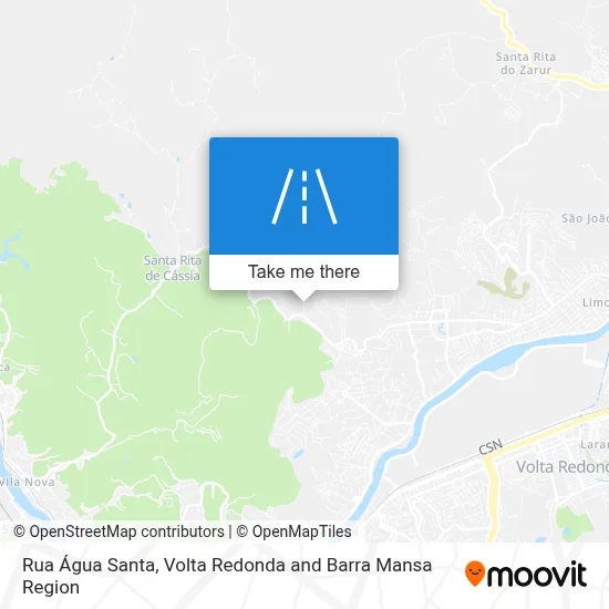 Rua Água Santa map