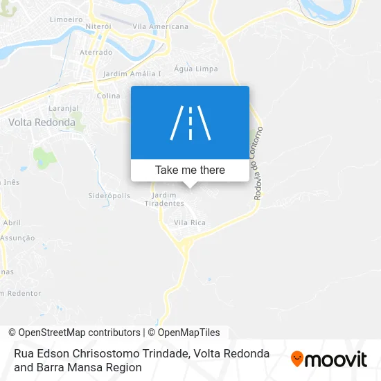 Rua Edson Chrisostomo Trindade map