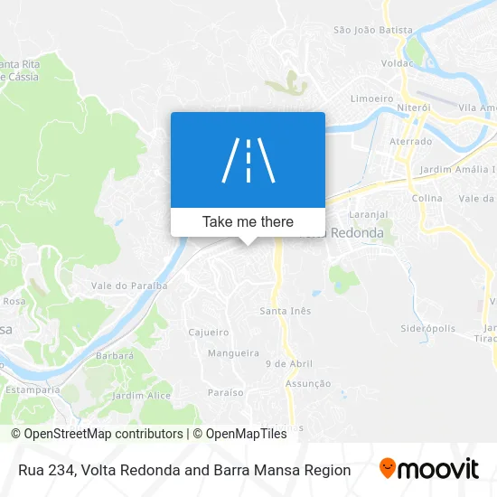 Rua 234 map