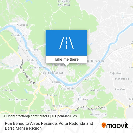 Rua Benedito Alves Resende map